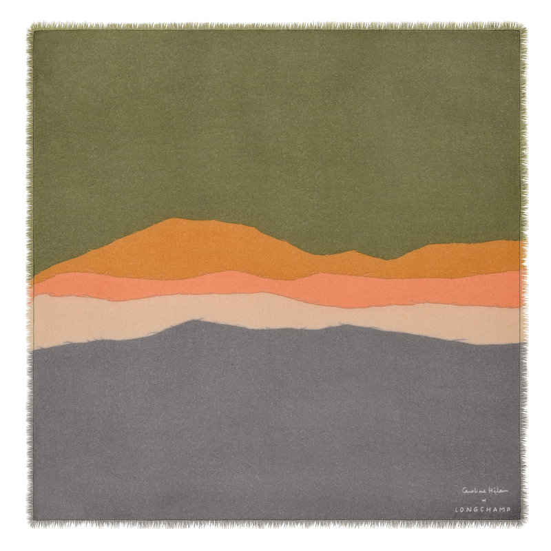Caroline H&eacute;lain x Longchamp Stole , Mineral - Silk  - View 1 of  1