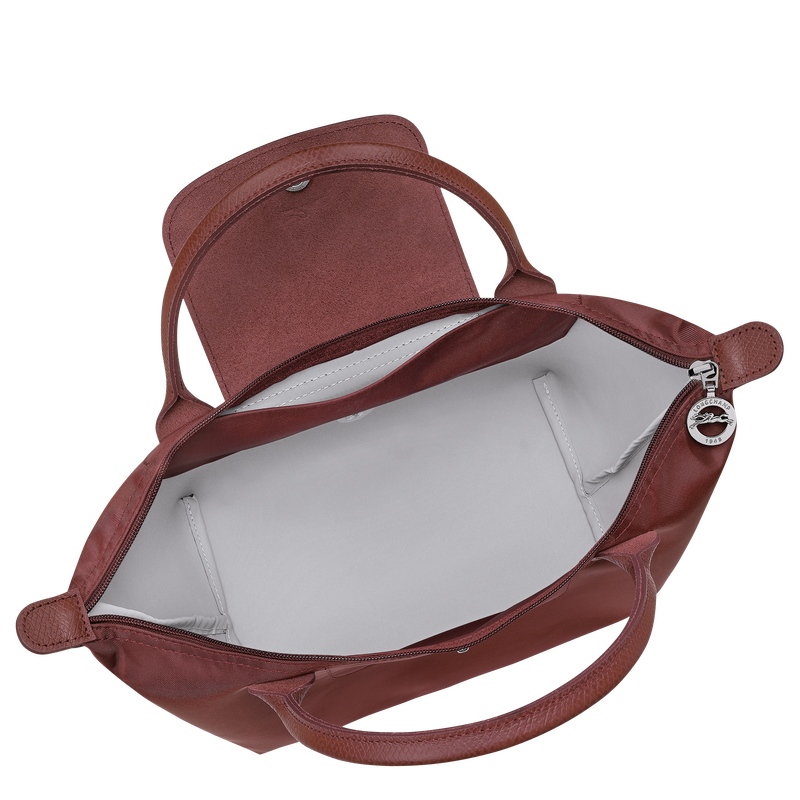 Le Pliage One S Handbag , Burgundy - Canvas  - View 4 of  6