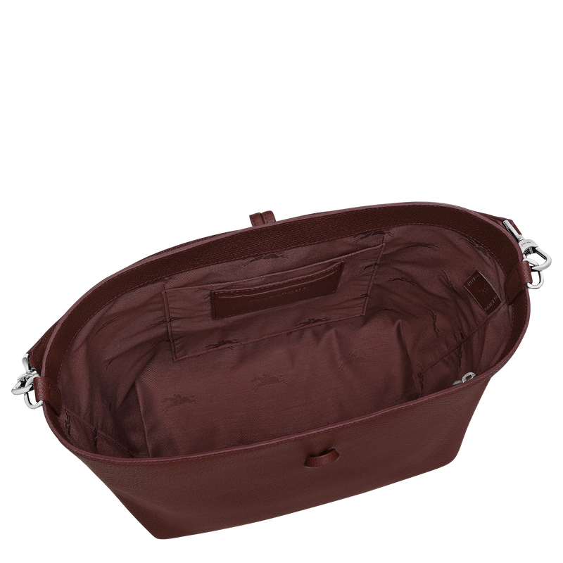Le Roseau M Hobo bag , Burgundy - Leather  - View 4 of  5
