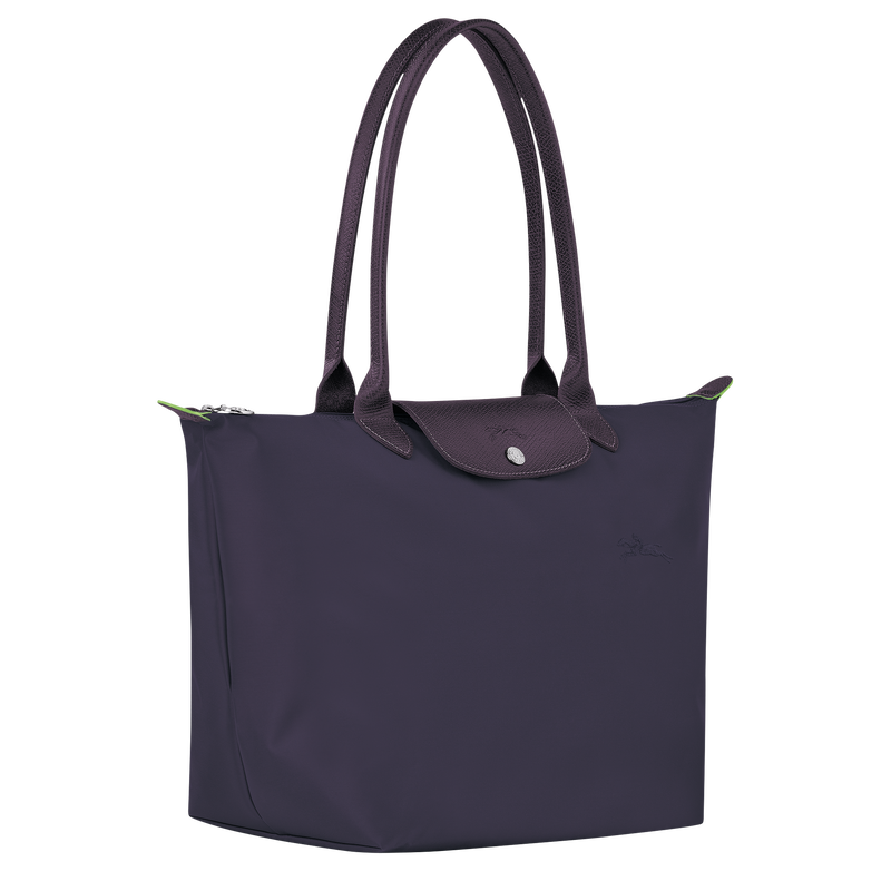 Le Pliage Green L Tote bag , Bilberry - Recycled canvas  - View 3 of  5