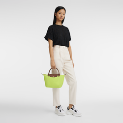 Le Pliage Original S Handbag , Green Light - Recycled canvas