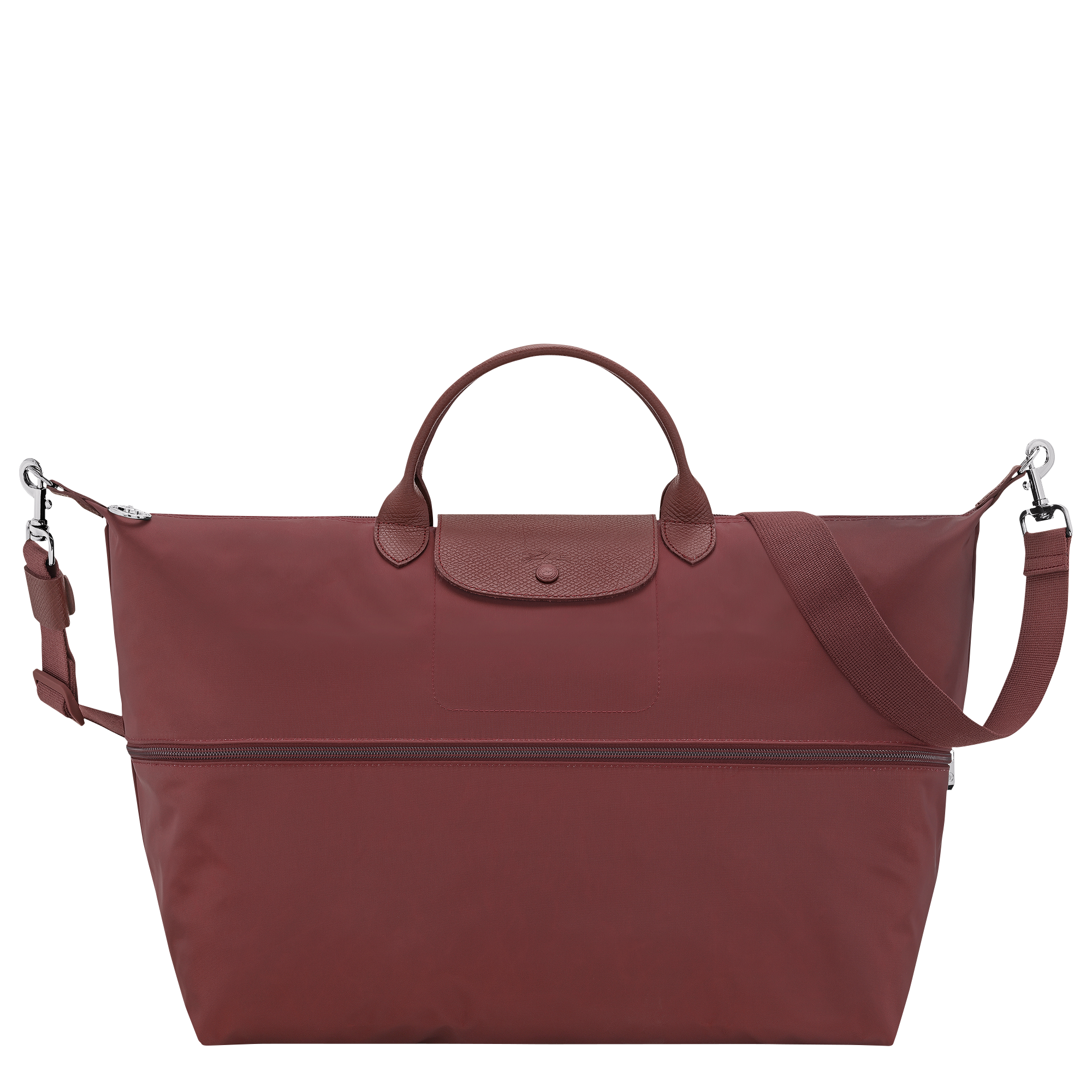 Le Pliage One Travel bag expandable, Burgundy