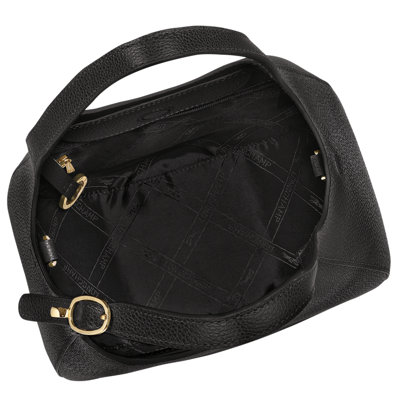 Le Foulonné S Handbag , Black - Leather  - View 6 of  7