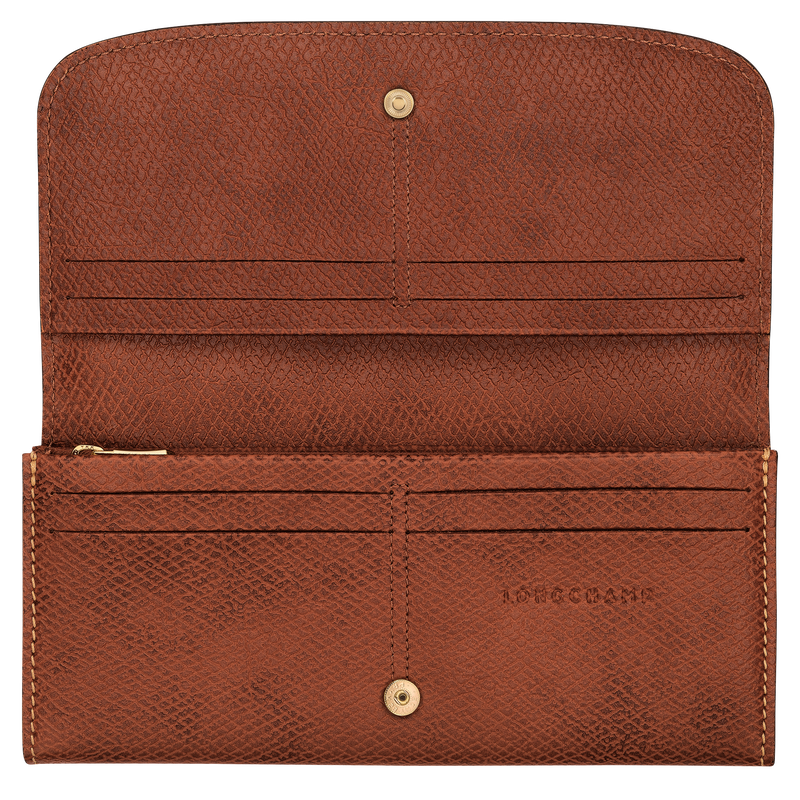 &Eacute;pure Long continental wallet , Brown - Leather  - View 3 of  3