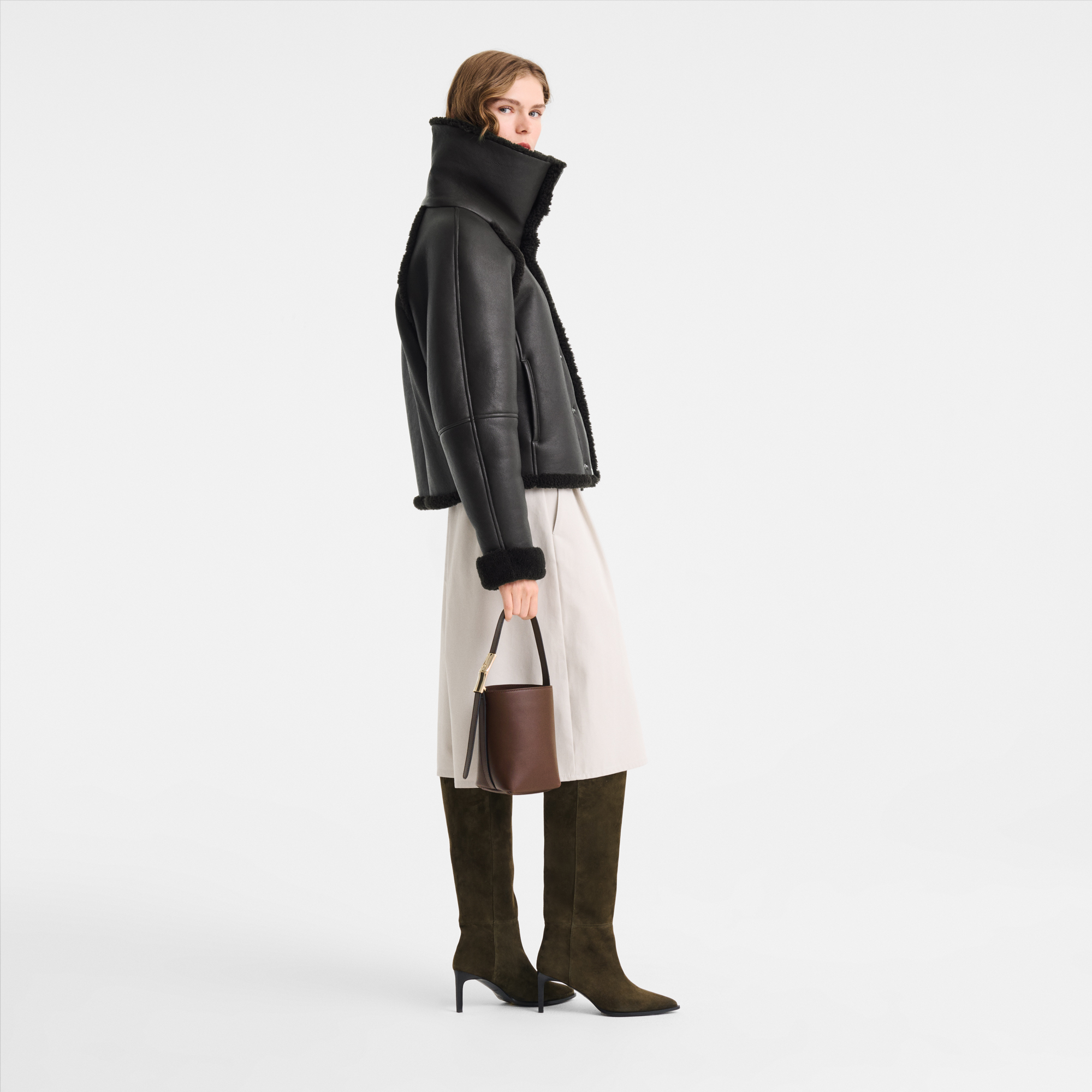 Le Smart Bucket bag XS, Mocha