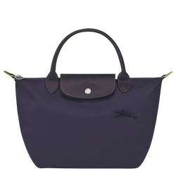 Le Pliage Green S Handbag , Bilberry - Recycled canvas