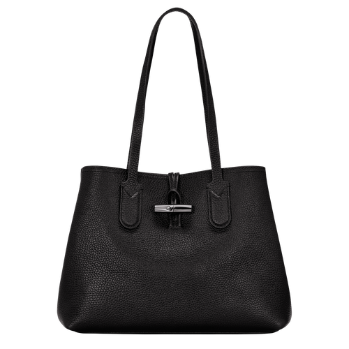 Roseau Essential M Tote bag Black Leather Longchamp TH