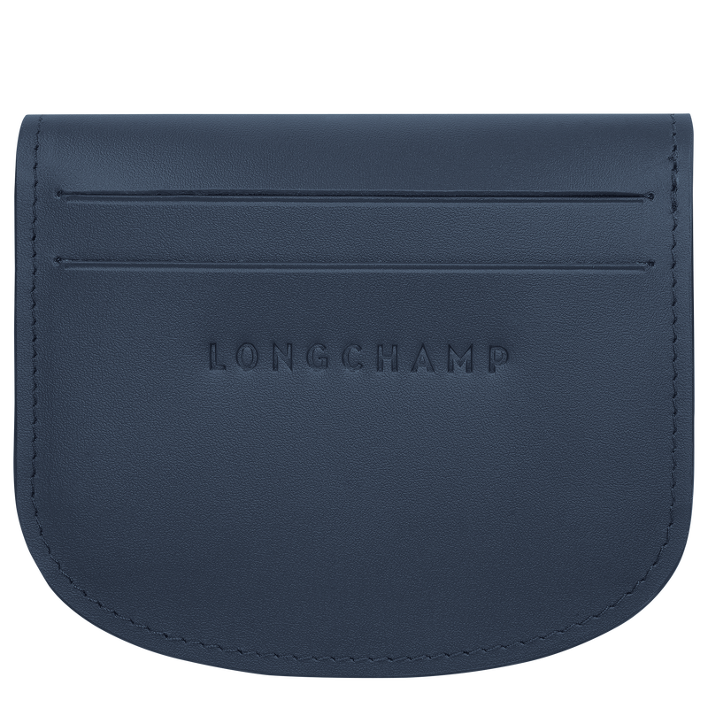 Épure Card holder , Navy - Leather  - View 2 of  3
