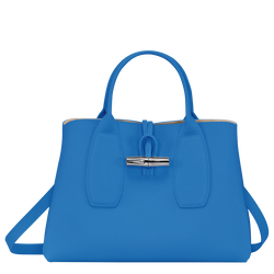 Roseau M Handbag , Cobalt - Leather