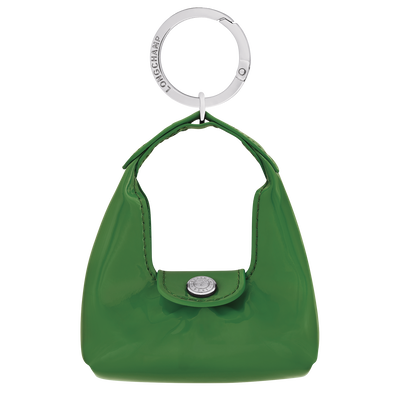 Le Pliage Xtra Key ring , Matcha - Leather