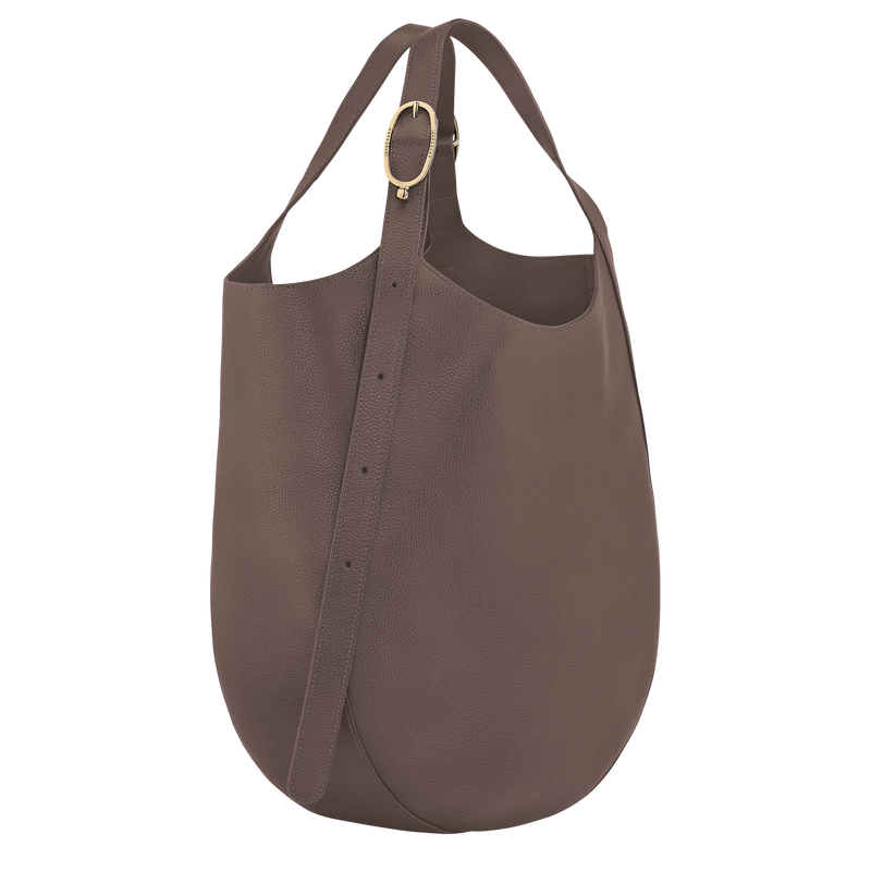 Le Foulonné XL Tote bag , Taupe - Leather  - View 3 of  6