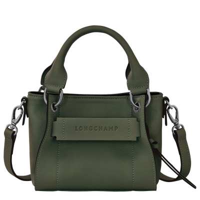 Longchamp 3D XS Handbag , Khaki - Leather