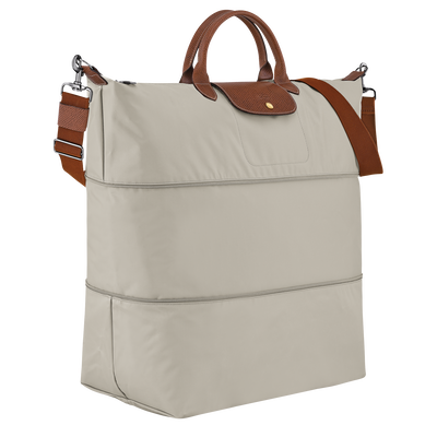 Le Pliage Original Travel bag expandable , Pebble - Recycled canvas