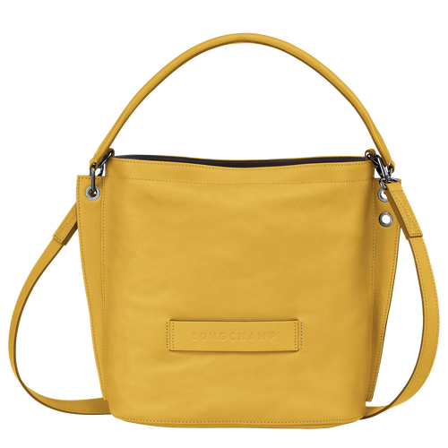 Longchamp yellow sales leather bag