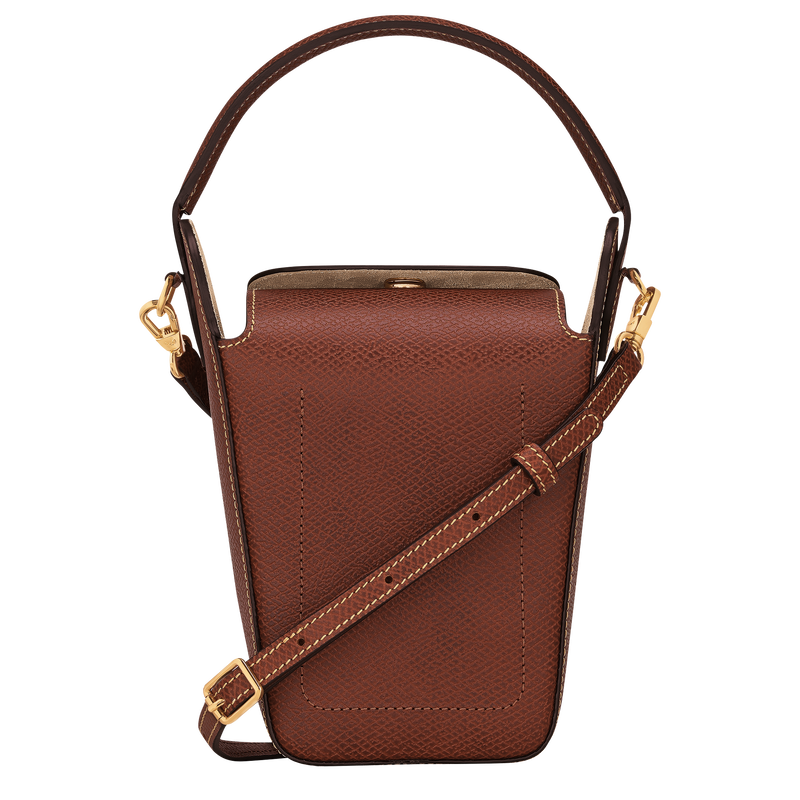 Épure Pop corn bag , Brown - Leather  - View 4 of  6