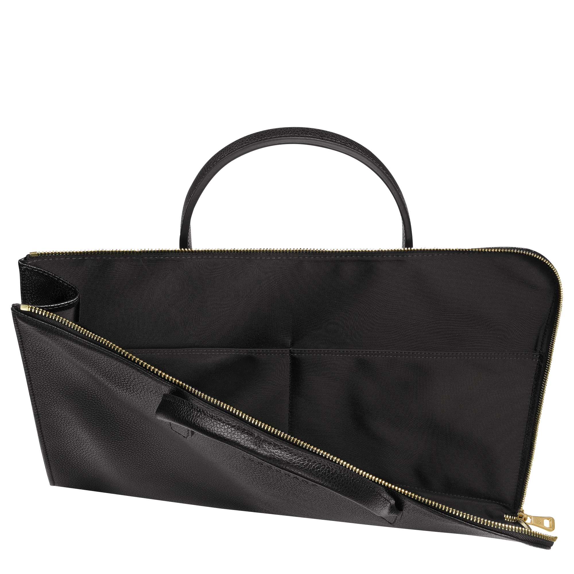 Briefcase S, Black - View 5 of 
        5 - zoom in Le Foulonné Briefcase S, Black