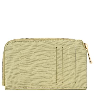 Longchamp Pocket Card holder , Pistachio - Leather