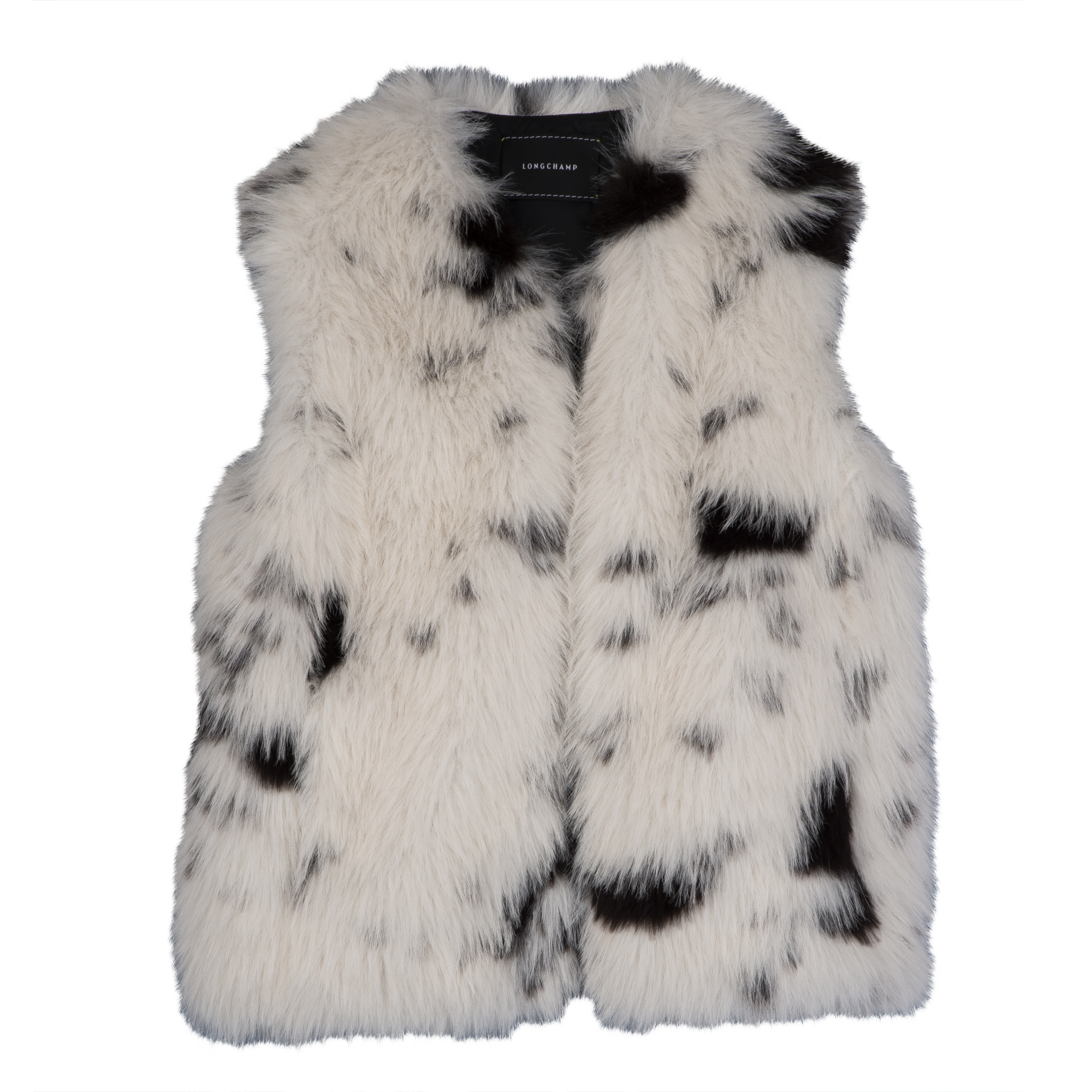 Sleeveless cardigan, Black/White - View 1 of
5 - zoom in null Sleeveless cardigan, Black/White
