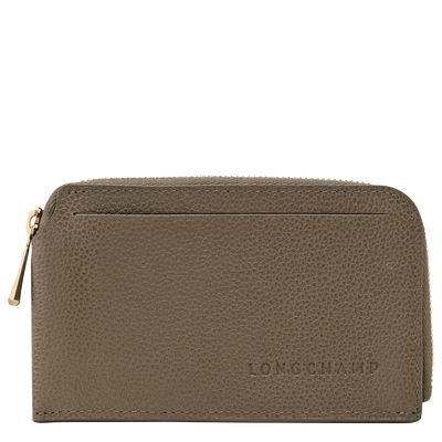 Le Foulonn&eacute; Card holder , Caper - Leather