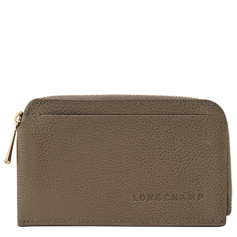 Le Foulonn&eacute; Card holder , Caper - Leather  - View 1 of  2