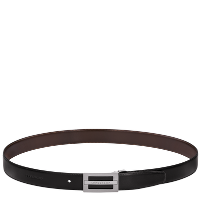 Delta Box Men's belt, Black/Mocha