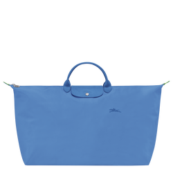 Le Pliage Green M Travel bag , Cornflower - Recycled canvas