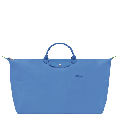 Le Pliage Green XL Travel bag , Cornflower - Recycled canvas