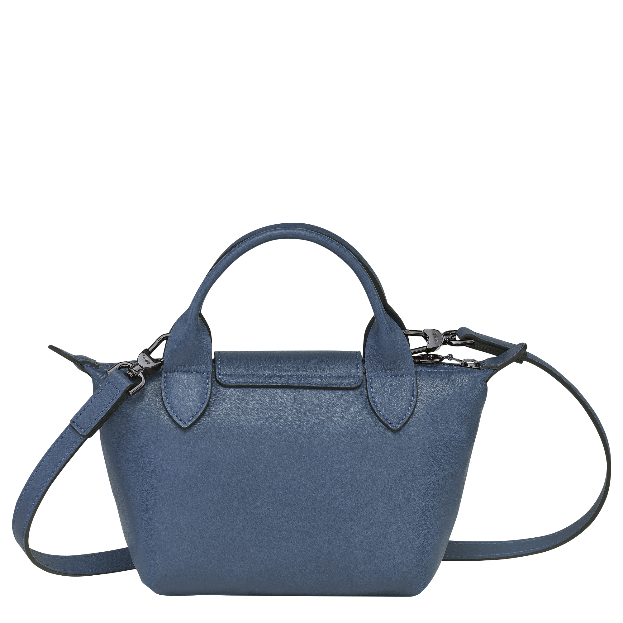 Longchamp Small Le Pliage Cuir Top-Handle Bag