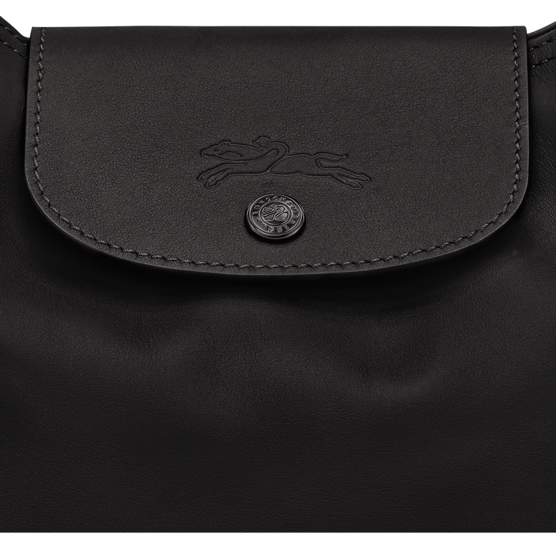 Le Pliage Xtra M Shoulder bag , Black - Leather  - View 6 of  6