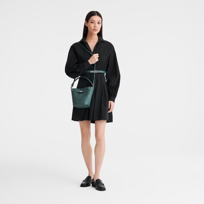 Le Roseau XS Bucket bag , Cedar - Leather