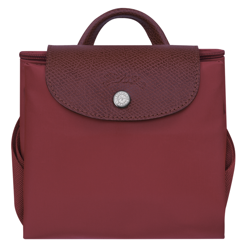 Le Pliage Green M Backpack , Pomegranate - Canvas  - View 7 of  7