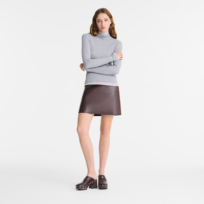 Thin turtleneck sweater , Grey - Jersey