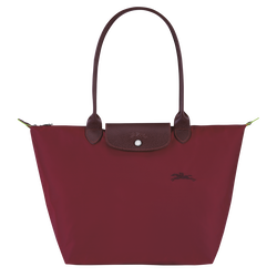 Le Pliage Green L Tote bag , Red - Recycled canvas