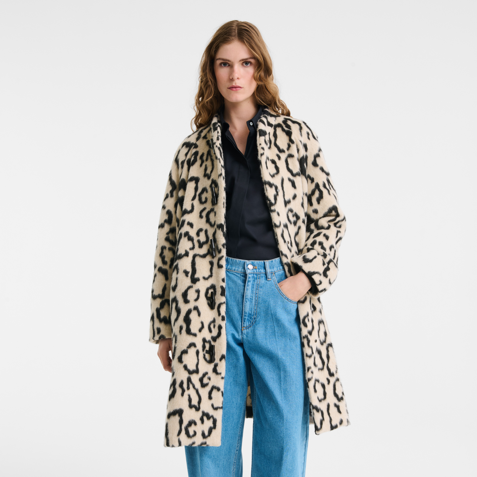 null Coat, Black/Beige