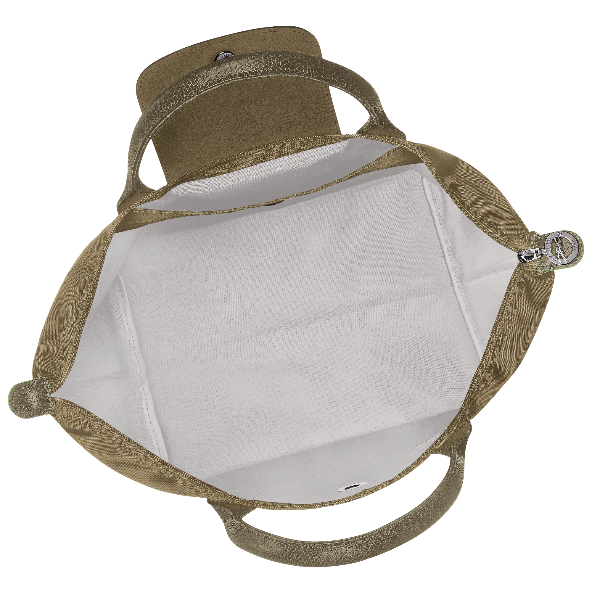 Handbag M, Artichoke - View 5 of 
        7 - zoom in Le Pliage Green Handbag M, Artichoke