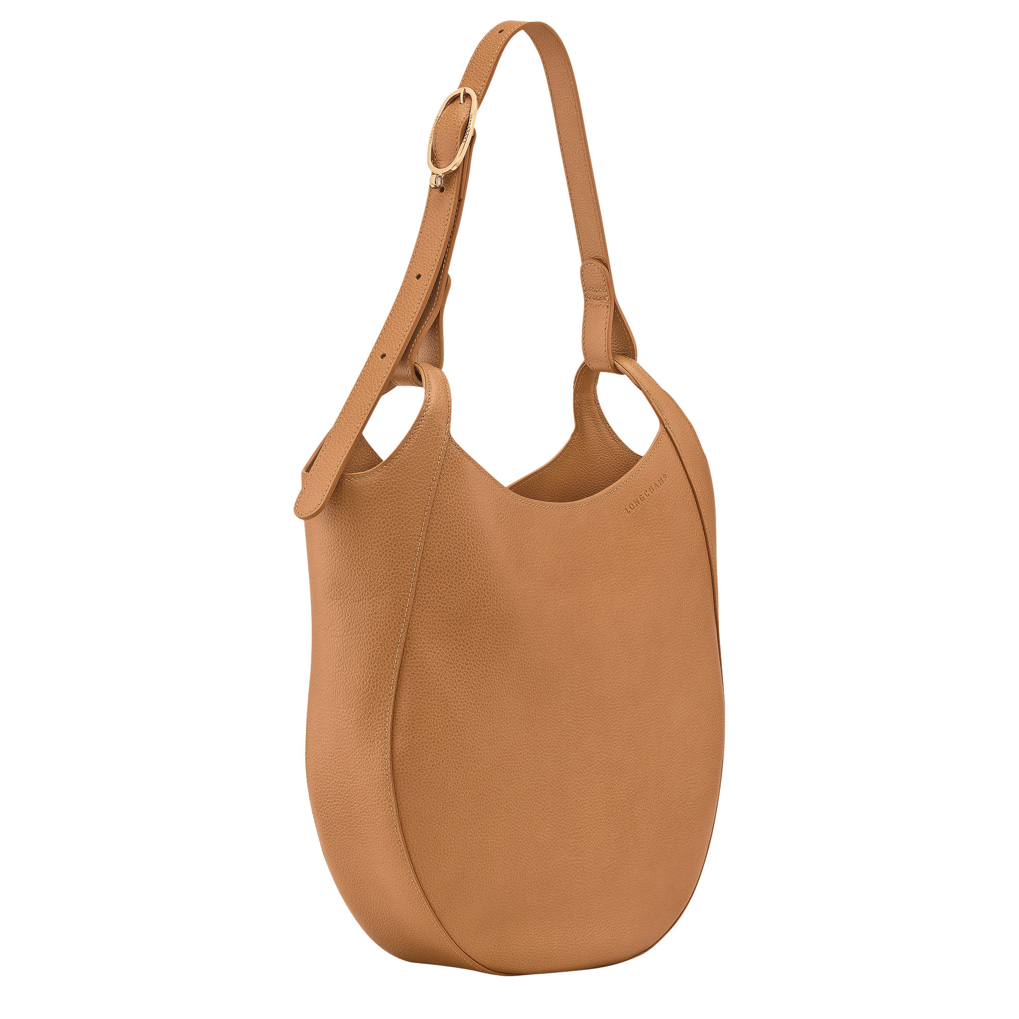 Le Foulonn&eacute; Hobo bag L, Pecan