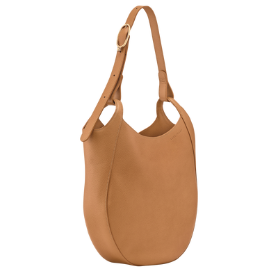 Le Foulonn&eacute; Hobo bag L, Pecan