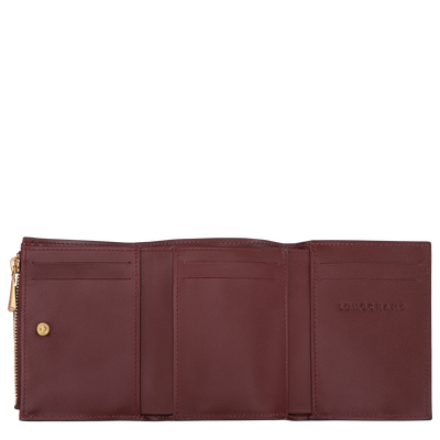 Épure Compact wallet, Burgundy