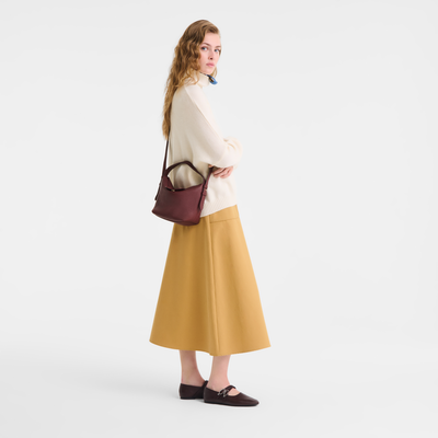 Le Cadence S Bucket bag , Burgundy - Leather