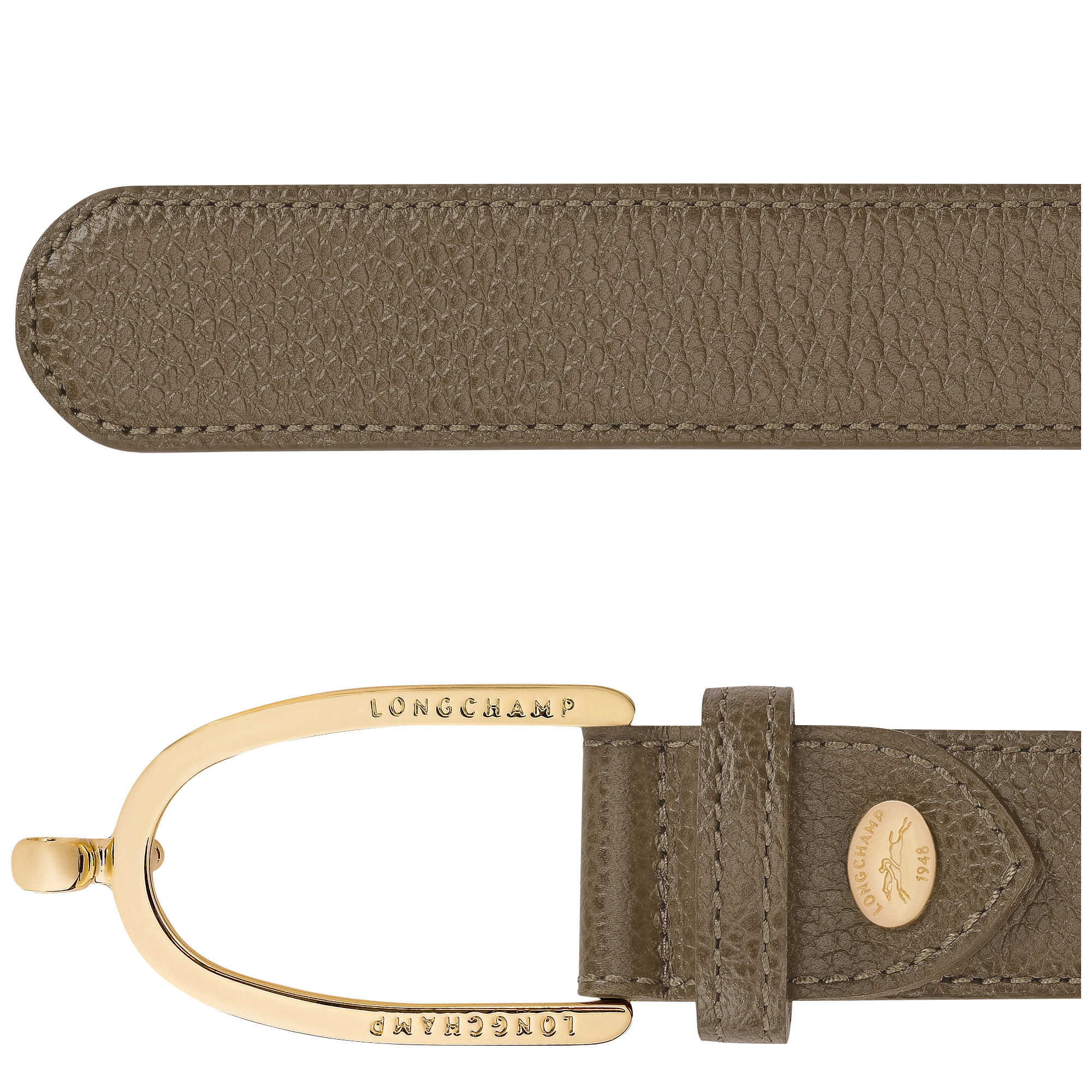 Le Foulonn&eacute; Ladies' belt, Caper