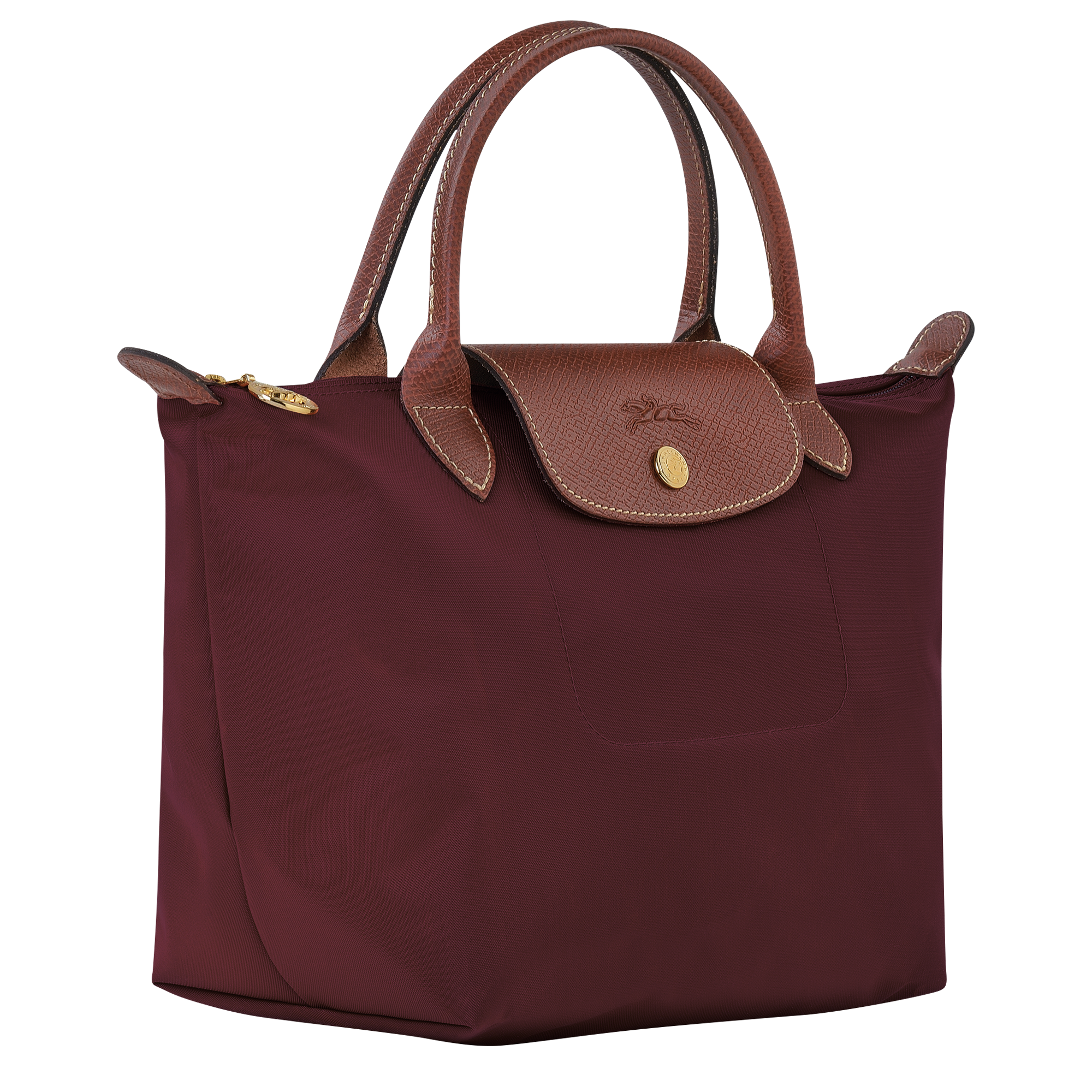 Handbag S, Burgundy - View 3 of
7 - zoom in Le Pliage Original Handbag S, Burgundy