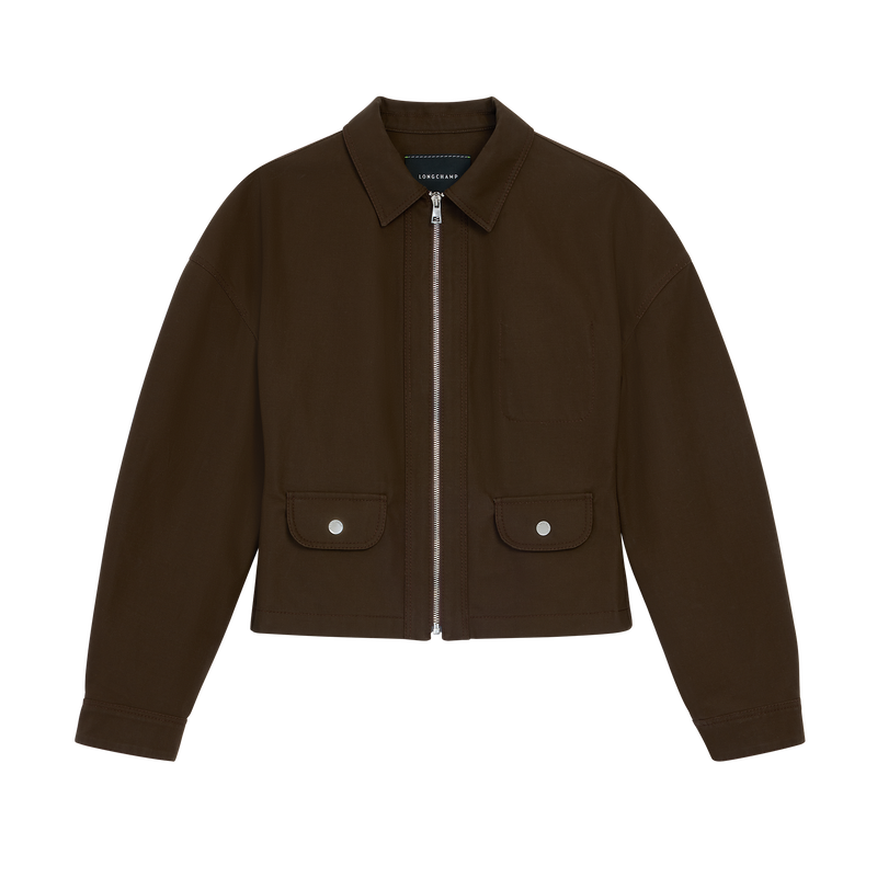 Jacket , Mocha - Double-face gabardine  - View 1 of  1