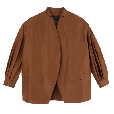Kimono jacket , Cognac - Technical taffeta