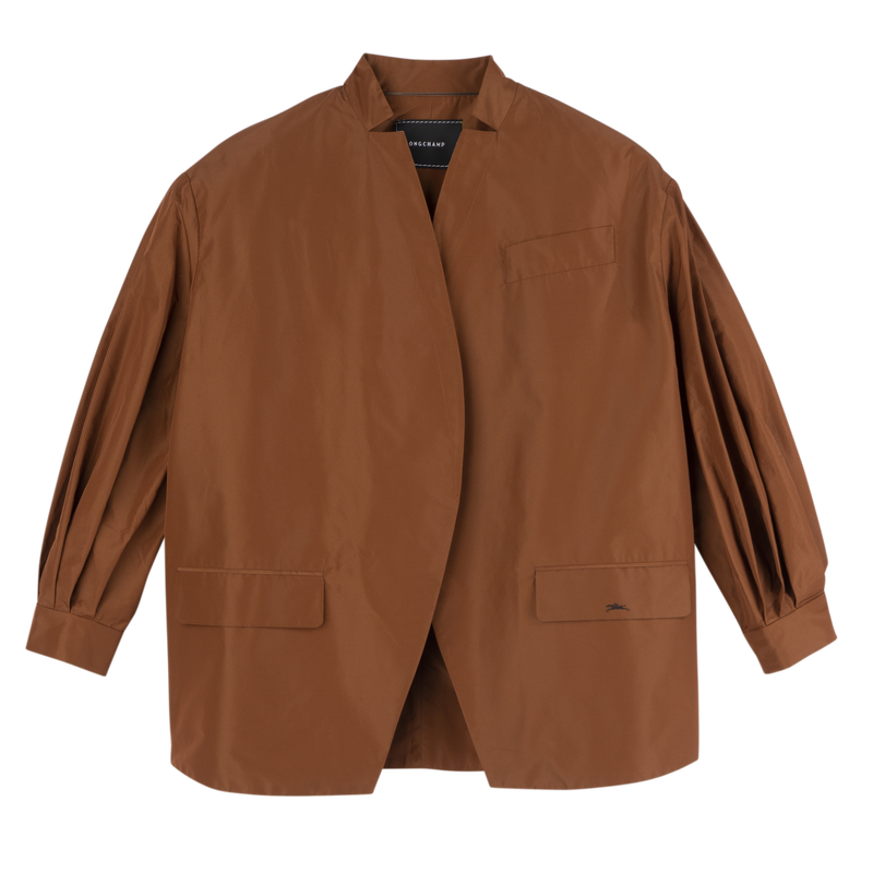 Kimono jacket , Cognac - Technical taffeta  - View 1 of  5