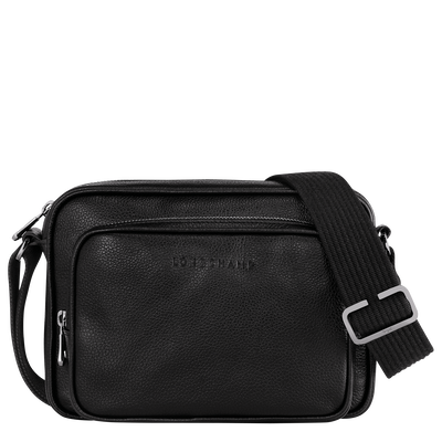 Le Foulonn&eacute; S Camera bag , Black - Leather