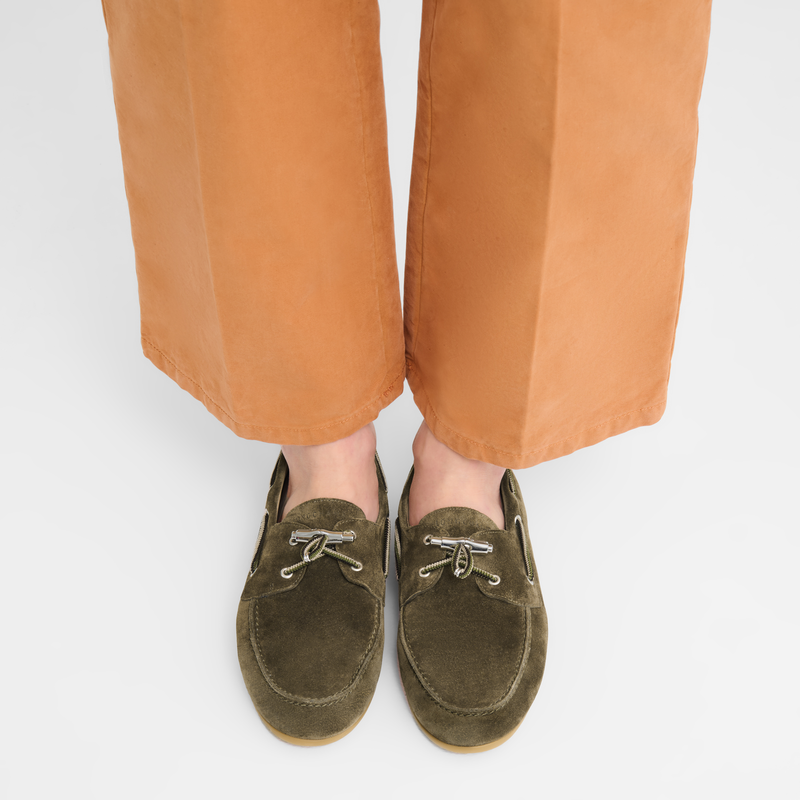 Longboat Loafer , Olive - Leather  - View 2 of  5