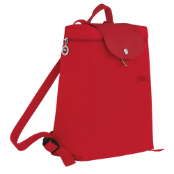 Le Pliage Green M Backpack , Tomato - Recycled canvas
