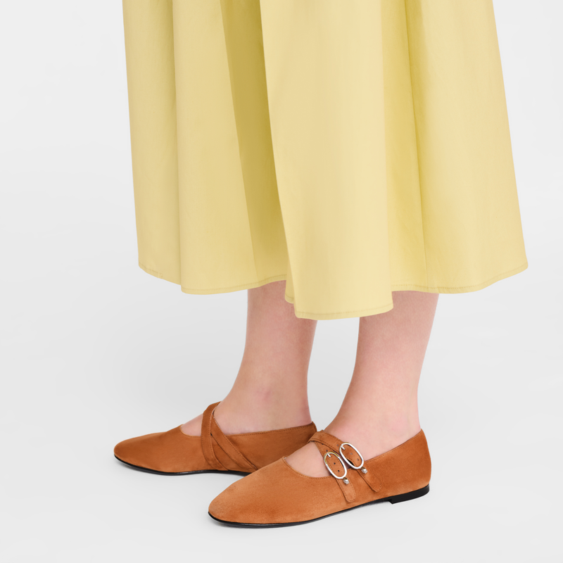 Le Foulonn&eacute; Ballerinas , Amber - Leather  - View 5 of  5