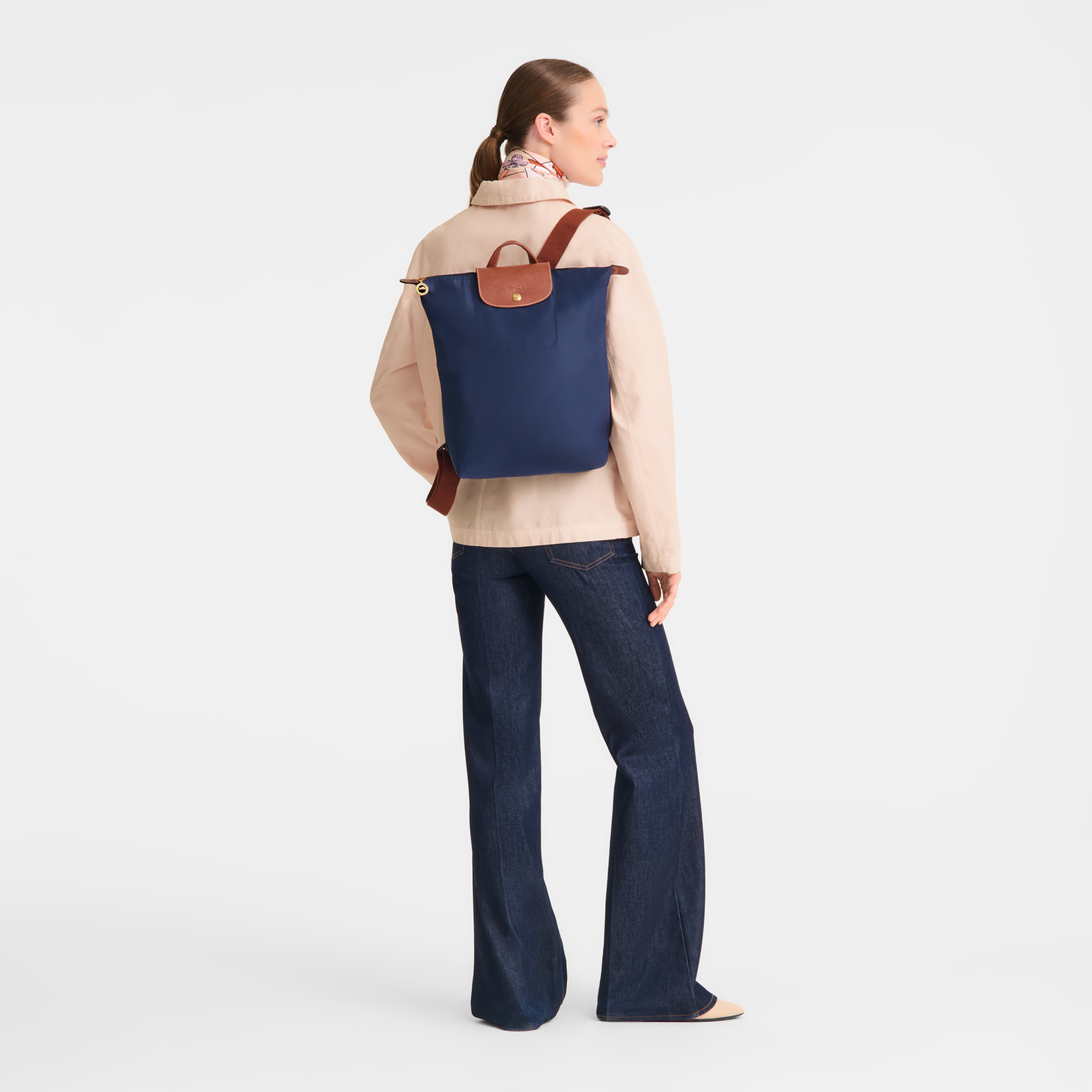 Le Pliage Original Backpack M, Navy