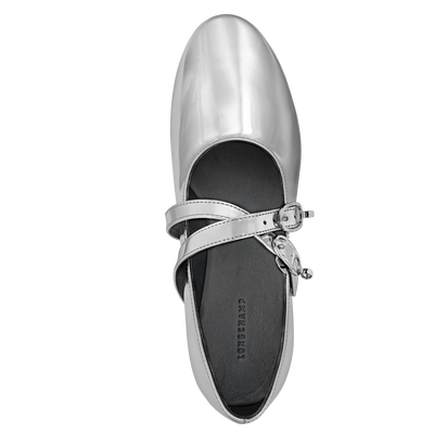 Le Foulonn&eacute; Ballerinas, Silver